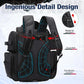 Piscifun Fishing Backpack with 2 Rod Holders & 4 Tackle Boxes, Large Tackle Storage Bag With Rain Cover for Fishing Gear