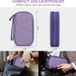 FYY Travel Cable Organizer Pouch Electronic Accessories Carry Case Portable Waterproof Double Layers All-in-One Storage Bag for Cord, Charger, Phone, Earphone Dark Purple
