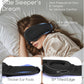 Sleep Mask with Headphones Bluetooth 5.4, TOPOINT 3D Eye Mask Blackout with Soft Bamboo Cotton for Side Sleepers Women Men, Sleep Headphones Earphones HD Speaker Microphone for Travel Meditation Gift