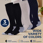 Pembrook Light Compression Socks for Men - 3 Pairs | 8-15 mmhg Compression Dress Socks for Men | Support Socks for Men
