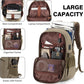 Tzowla Vintage Canvas Laptop Backpack for Men and Women,College Travel Work Rucksack with USB/Type-C Charging Port,Lightweight Bookbag Hiking Casual Daypack Backpacks Fit 15.6" Laptop(Olive Green)