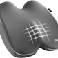 Skechers Memory Foam Seat Cushion,Ribbed Fabric Office Chair Cushion for Tailbone Pain Relief,Butt Pillow for Office Chair,Car Seat Cushion,Long Sitting Office Workers,and Car Drivers,Gray