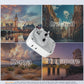 UK Adapters for Travel 2 Pack, TESSAN Type G US to UK Plug Adapter with 4 Outlets 3 USB Charger(1 USB C Port), Power Adaptor for USA to Ireland Scotland Dubai Hong Kong England British Kenya London