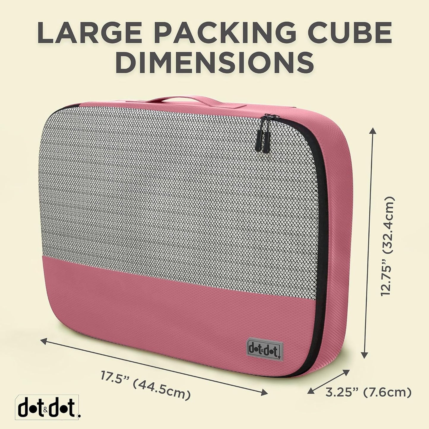 Large Packing Cubes for Suitcases - 5 Pcs set of Packing Cubes for Travel Carry on Suitcase Organizer Bags - Travel Cubes Organizer Bags for Luggage - Roamly