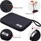 SELLYFELLY Travel Electronics Organizer Portable Cable Organizer Bag for Storage Electronic Accessories Case for Cord,Phone,Charger,Flash Drive (Black)