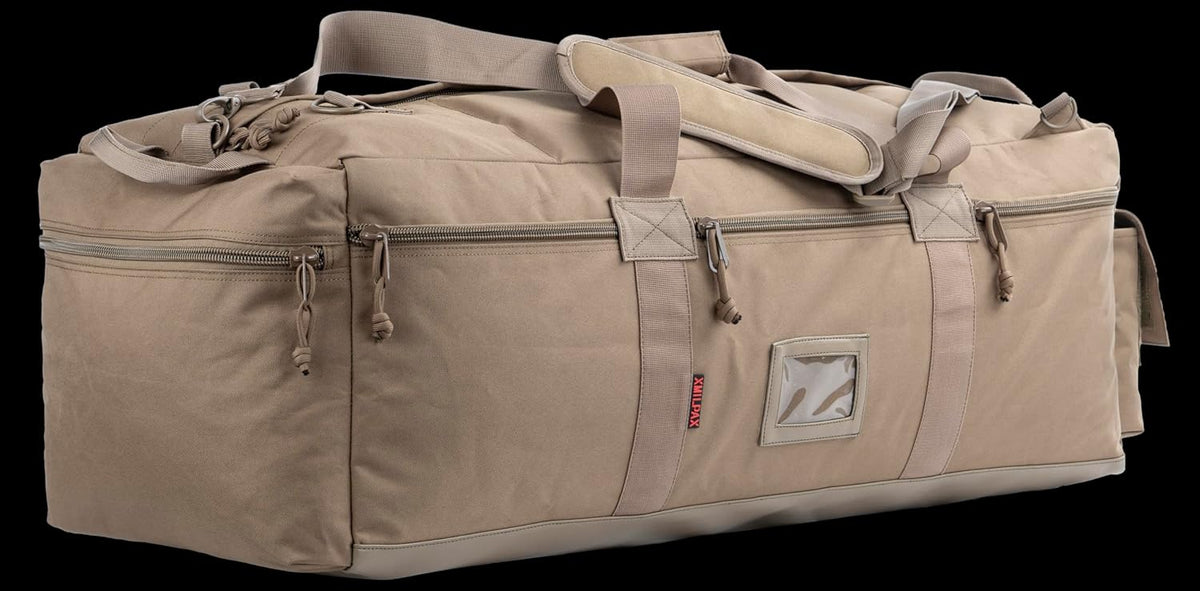 Large Military Duffle Bag Tactical Gear Load Out Bag Deployment Cargo Bag Travel Sports Equipment Duffel Luggage Bag with Backpack Straps 90L - Roamly
