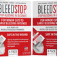 BleedStop™ First Aid Powder for Blood Clotting, Trauma Kit, Blood Thinner Patients, Camping Safety, and Survival Equipment for Moderate to Severe Bleeding Wounds or Nosebleeds (Double 4 Pack 15g)