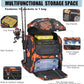 HAMBOLY Fishing Backpack with Rod Holders, 40L Tackle Box Backpack for Fishing Gear, Waterproof Fishing Bag for Men