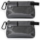 GOBAGS Production Zipper Bags - Electronics & Camera Accessories Bag - Cable organizer, Gear Accessory Pouch, Travel Camera Essentials (Small, Gray, 2 pack)
