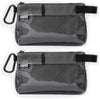 GOBAGS Production Zipper Bags - Electronics & Camera Accessories Bag - Cable organizer, Gear Accessory Pouch, Travel Camera Essentials (Small, Gray, 2 pack)