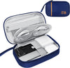 Travel Cable Organizer Bag Pouch Electronic Accessories Carry Case Portable Waterproof All-in-One Storage Bag for Cable,Charger, Phone, Hard Drive，SD Card-Navy Blue