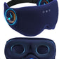 Sleep Mask with Headphones Bluetooth 5.4, TOPOINT 3D Eye Mask Blackout with Soft Bamboo Cotton for Side Sleepers Women Men, Sleep Headphones Earphones HD Speaker Microphone for Travel Meditation Gift