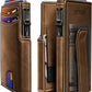 Men Wallet,with Money Clip Coins Pocket ID Window,Slim Front Pocket RFID Blocking Pop-up Card Holder 3.9"x 2.7", Gift Boxed