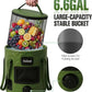 Portable Shower for Camping, 8000mAh Rechargeable Portable Camping Shower pump with 6.6 Gallons Foldable Bucket, 5 Speed & LED Display,Rinse Kit Portable Outdoor Camping Travel Shower head for Hiking