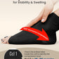 KEMFORD Ankle Compression Sleeve - Plantar Fasciitis Braces - Open Toe Compression Socks for Swelling, Sprain, Neuropathy, Foot Arch Support for Men and Women - 20-30mmhg, S, Black