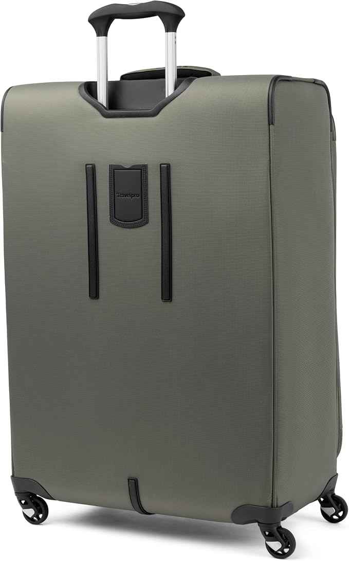 Travelpro Maxlite 5 Softside Expandable Luggage with 4 Spinner Wheels, Lightweight Suitcase, Men and Women, Slate Green, Checked-Large 29-Inch