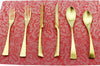 6-Piece Flatware Set,Extra Thick Heavy Duty - 18/10 Stainless Steel Cutlery Sets,High Matte Finish Gold Flatware Sets Service for 1,Multipurpose Use for Home,Kitchen,Tableware Utensil Sets