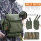 Binocular Harness Chest Pack, Bino Harness Bag with Rangefinder Pouch & Rain Cover, Molle System Multifunction Hunting Pack