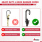 Ultimate Outdoor Bungee Cord Assortment - Heavy Duty Set of 12 Bungee Cords Double-J Hooks - Elastic Straps for Camping, Securing, and DIY and Multipurpose… (48")