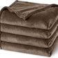 PHF Ultra Soft Fleece Blanket King Size, No Shed No Pilling Luxury Plush Cozy 300GSM Lightweight Blanket for Bed, Couch, Chair, Sofa Suitable for All Season, 108" x 90", Cocoa Brown