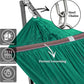 Tranquillo Double Hammock with Stand Included for 2 Persons/Foldable Hammock Stand 600 lbs Capacity Portable Case - Inhouse, Outdoor, Camping, Peacock
