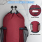 BALEINE 150L Laundry Bag Backpack, 900D Oxford Fabric Large Travel Laundry Bags with Shoulder Straps and 2 Mesh Pockets for College Dorm, Apartment, Laundromat (Red, 150L) ﻿