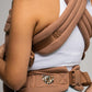 Mabē Monarch Ergonomic Baby Carrier – Premium Cotton Soft Structured Newborn to Toddler Carrier with Hip-Healthy Design, 3 Carry Positions (7-35lbs), Lightweight & Breathable, (Mocha)