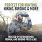 Binocular Harness Chest Pack - Lightweight Hunting Chest Rig with Rangefinder Pouch, MOLLE System Bino Harness for Bow Hunting, Tactical Chest Pack for Men, Veteran Owned Gear, Coyote