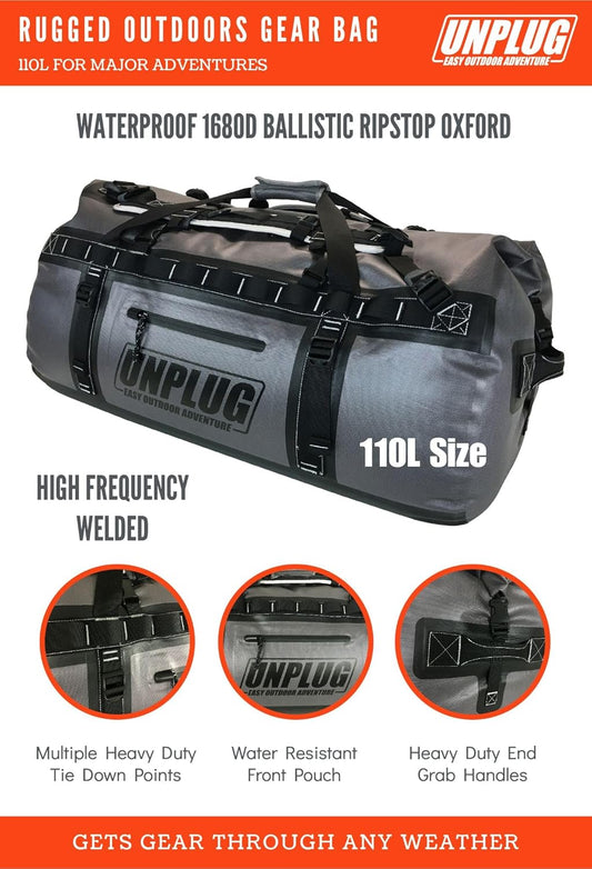 waterproof bags for camping duffle bag waterproof duffle bag backpack for travel 90l 60l 70l duffel duffle bag waterproof duffle bags for travel backpack duffel travel duffel bag backpack (110L SG) - Roamly