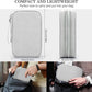 FYY Electronic Organizer, Large Travel Cable Organizer Bag Pouch Electronic Accessories Carry Case Portable Waterproof Double Layers All-in-One Storage Bag for Cable, Cord, Charger, Phone, Grey