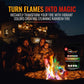 Fireflame Fire Color Changing Packets - Colorful Fire Flames Packets - 25 Pack - for Outdoor Pit, Fireplace, Bonfire, Campfire, Camping Accessories for Kids & Adults