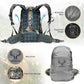 MOXULE Hunting Backpack Waterproof Pack: 25L Hunting Gear with Rain Cover,Hunting Day Pack with Rifle Bow Gun Holder (Camo)