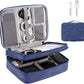 Electronics Organizer, OrgaWise Electronic Accessories Bag Travel Cable Organizer Three-Layer for iPad Mini, Kindle, Hard Drives, Cables, Chargers
