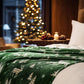 PHF Printed Fleece Throw Blanket, No Shed No Pilling Ultra Soft Plush Cozy Xmas Prints Theme Home Décor Flannel Blanket for Bed, Sofa, Couch and Gift, 50" x 60", Northern Winter