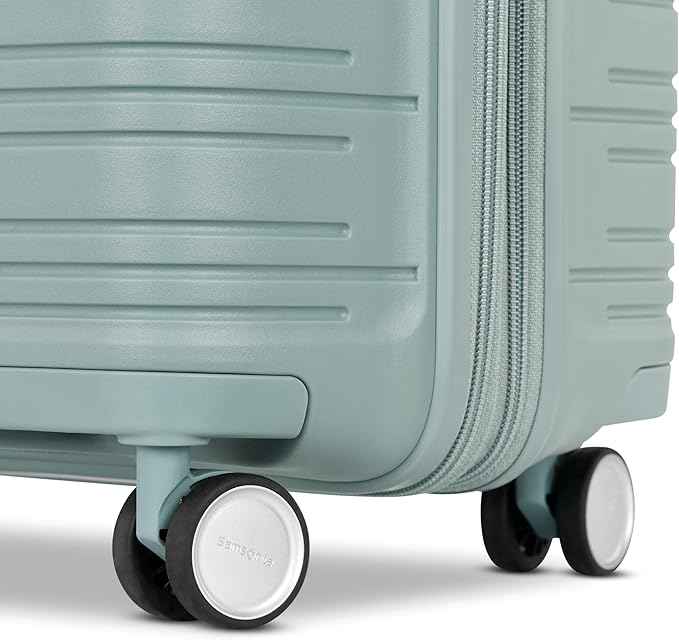 Samsonite Elevation Plus - Carry-On Hardside Luggage with QuickEntry™ Front Compartment - Scratch Resistant Polypropylene Shell, AirTag Holder, TSA Lock, Airline Approved- Cypress Green