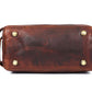 10" Premium Leather Toiletry Travel Pouch With Waterproof Lining | King-Size Handcrafted Vintage Dopp - Kit Gift for Father's Day By Aaron Leather Goods - Roamly
