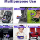 Kids Car Seat Tray, Travel Tray with Cup Holder for Toddler Baby, Kids Car Seat Food Snack Organizer for Road Trip, Stroller snack Organizer Travel Must Haves Toddler Must Haves (Purple, 1 PCS)