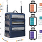 Suitcase Organizer Travel Bags Organizer for Luggage Compression Hanging Packing Cubes for Travel Carry on Closet (Bag Only)