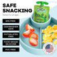 Silicone Cup Holder Tray for Car Seat, Booster Seat, Stroller - Carseat Cup Holder Snack Tray - Car Seat Tray for Kids Travel - Cup Holder Food Tray - Toddler Car Seat Accessories - Sharkskin 1 Pack
