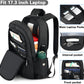AMBOR Travel Laptop Backpack for Ｍen, 15.6-17.3 inch Laptop Backpack for School, Anti Theft Business Work Backpack with USB Charging Port, Water Resistant College Computer Bag for Men & Women, Black - Roamly