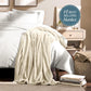 Bare Home Fleece Blanket - Throw/Travel - Ultra-Soft Lightweight for Bed, Sofa, and Couch - Luxury Microplush - Cozy Warm Blanket (Throw/Travel, Oyster)