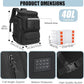HAMBOLY Fishing Backpack with Rod Holders, 40L Tackle Box Backpack for Fishing Gear, Waterproof Fishing Bag for Men