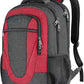 BIKROD Travel Laptop Backpack for Woman and Men, School Backpack for Teens, Waterproof College Back Pack for 15.6 IN Laptop Backpack, Adult Business Computer Travel Backpack, BlackRed