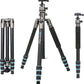 BONFOTO Portable Aluminum Alloy B674A Lightweight Camera Travel Tripod Monopod with Ball Head for DSLR (Bronze Grey)