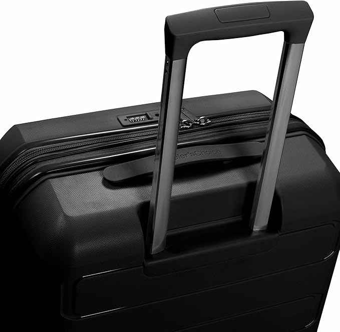 Traveler's Choice Pagosa Hardshell Expandable Luggage with Spinner Wheels, Black, 2-Piece Set (22/26)