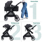 Baby Stroller 2 in 1 Newborn Convertible Stroller Bassinet for Infant New Born Pushchair 0-36 Month