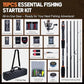 Goture Spinning Fishing Rod & Reel Combo with Carrier Bag,6.6-9FT,Spin Reels, Lures Kit, Pliers, Braided Line, Fish Gripper, Carbon Fiber Freshwater Fishing Rod Full Kit for Starter