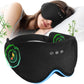 Sleep Mask Headphones with Bluetooth,3D Blackout Bamboo Cotton Eye Mask for Sleep,Sleeping Eye Mask with 5.4 Bluetooth Headphones Wireless for Side Sleepers,Travel Essential Gift for Women Men