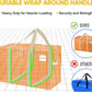VENO 4 Pack Moving Bags, Heavy Duty, Moving Boxes Alternative, Packing Storage Supplies, Dorm Room Essentials with Zipper for Clothes, Extra Large Packaging Totes (Seasonal Autumn Orange, 4 Pack)