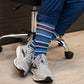 Medical Grade Compression Socks for Men & Women 15-20 mmHg by OrthoSleeve (Blue Argyle, Small)